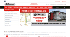 Desktop Screenshot of gordex.cz