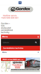 Mobile Screenshot of gordex.cz