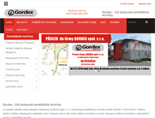 Tablet Screenshot of gordex.cz
